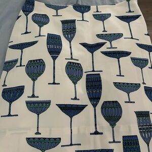 Talbots martini skirt. Fully lined zip side 8p